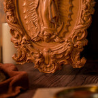 A Handcrafted Sanctuary: Our Lady of Guadalupe Wood Carving