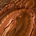 A Handcrafted Sanctuary: Our Lady of Guadalupe Wood Carving