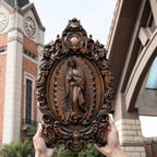 A Handcrafted Sanctuary: Our Lady of Guadalupe Wood Carving