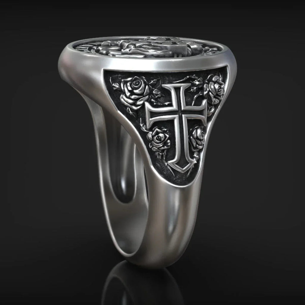 S925K Silver Paladin Ring