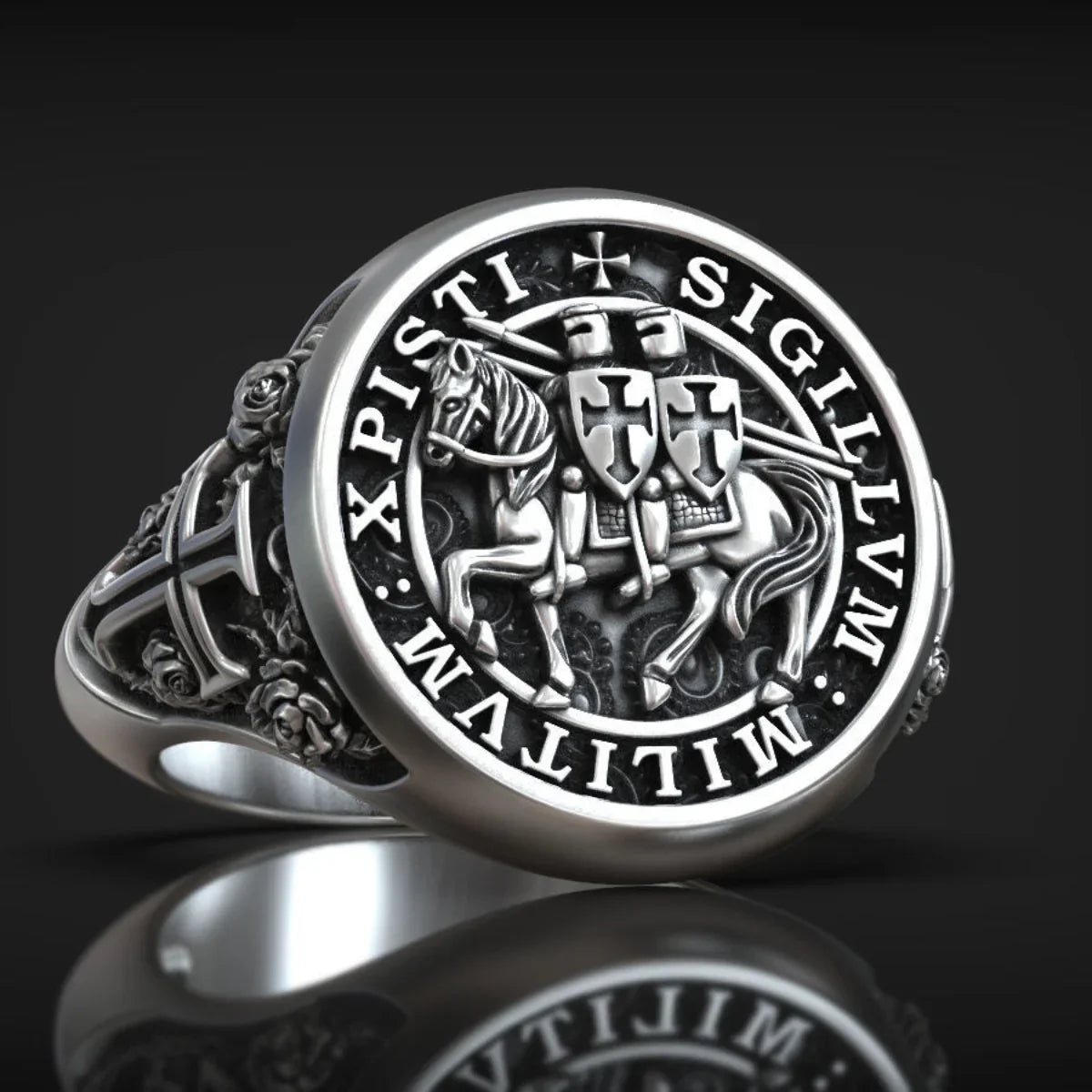 S925K Silver Paladin Ring