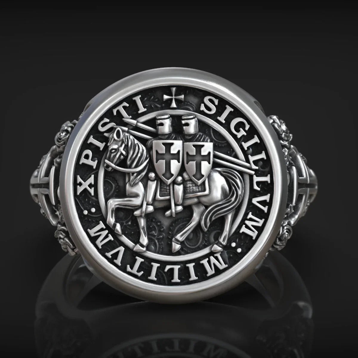 S925K Silver Paladin Ring
