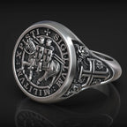 S925K Silver Paladin Ring