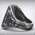 S925K Silver Handcrafted Jesus Crucifixion Scene Ring