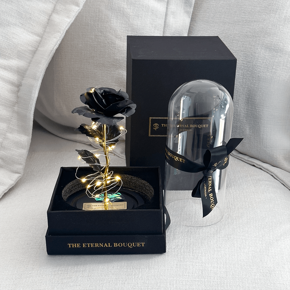 The Enchanted Galaxy Rose - Black