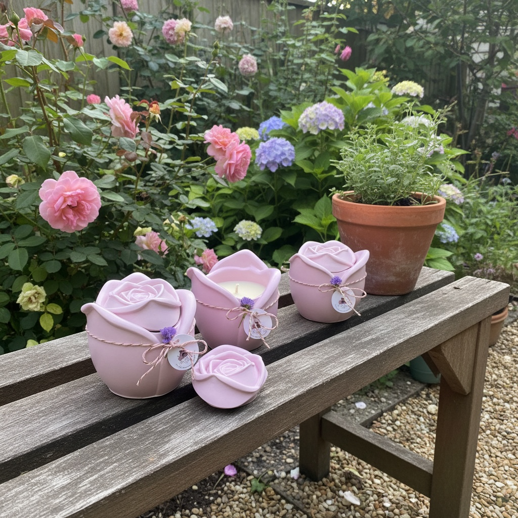 Rose Bloom Scented Candle💋