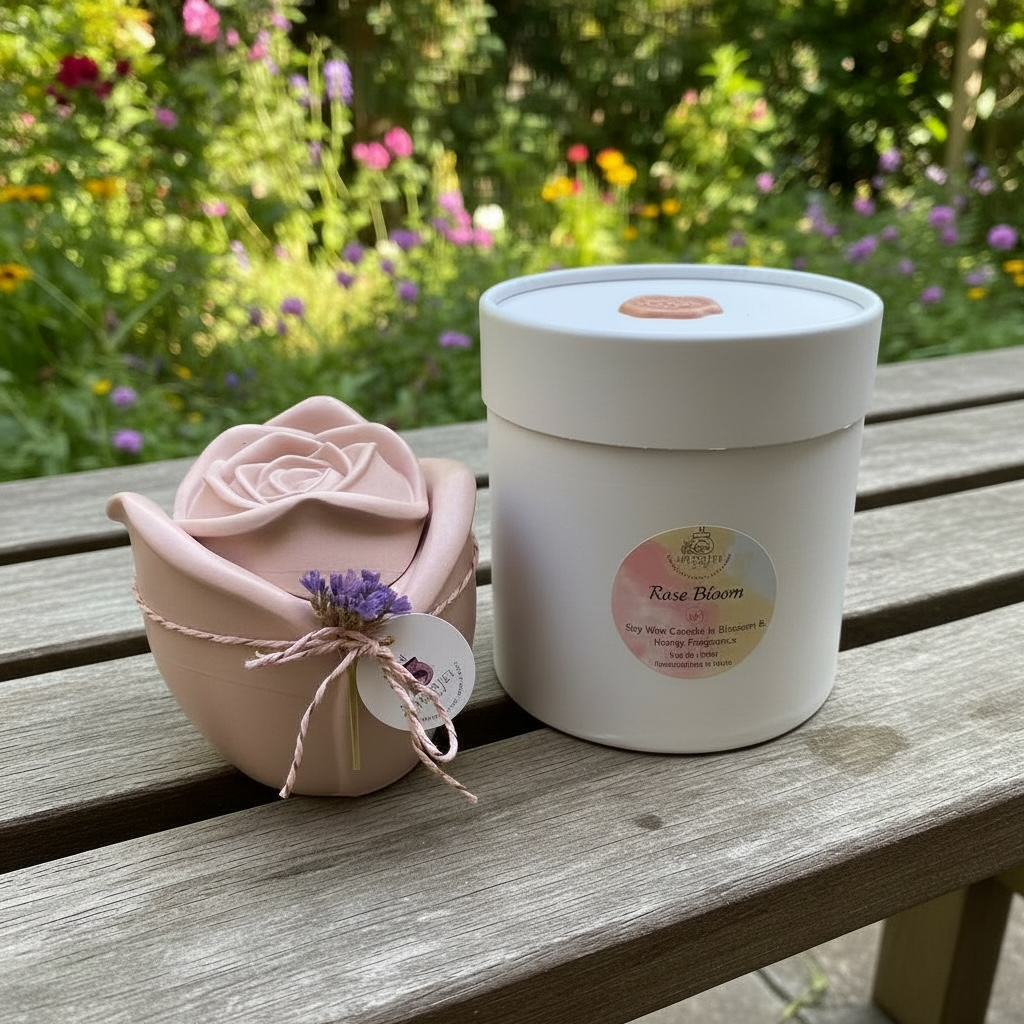 Rose Bloom Scented Candle💋