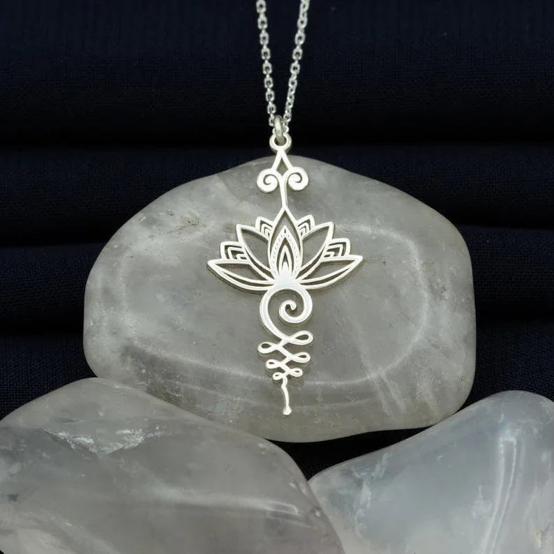 Unalome Lotus Necklace