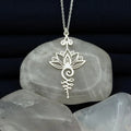 Unalome Lotus Necklace
