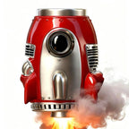 Retro-Futuristic Rocket Ship Insulated Mug – Bold Sipping Statement Piece🔥