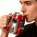 Retro-Futuristic Rocket Ship Insulated Mug – Bold Sipping Statement Piece🔥