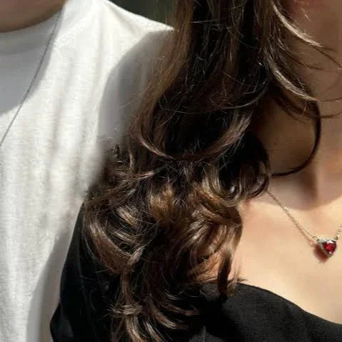 ⚔️❤️ Heart & Sword Matching Couple Necklaces