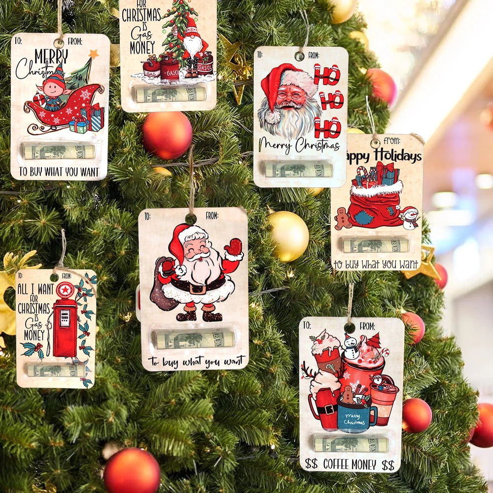 🏆Handcrafted Wooden Money Holders Gift