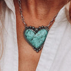 🎁Heart-Shaped Turquoise Necklace Gift