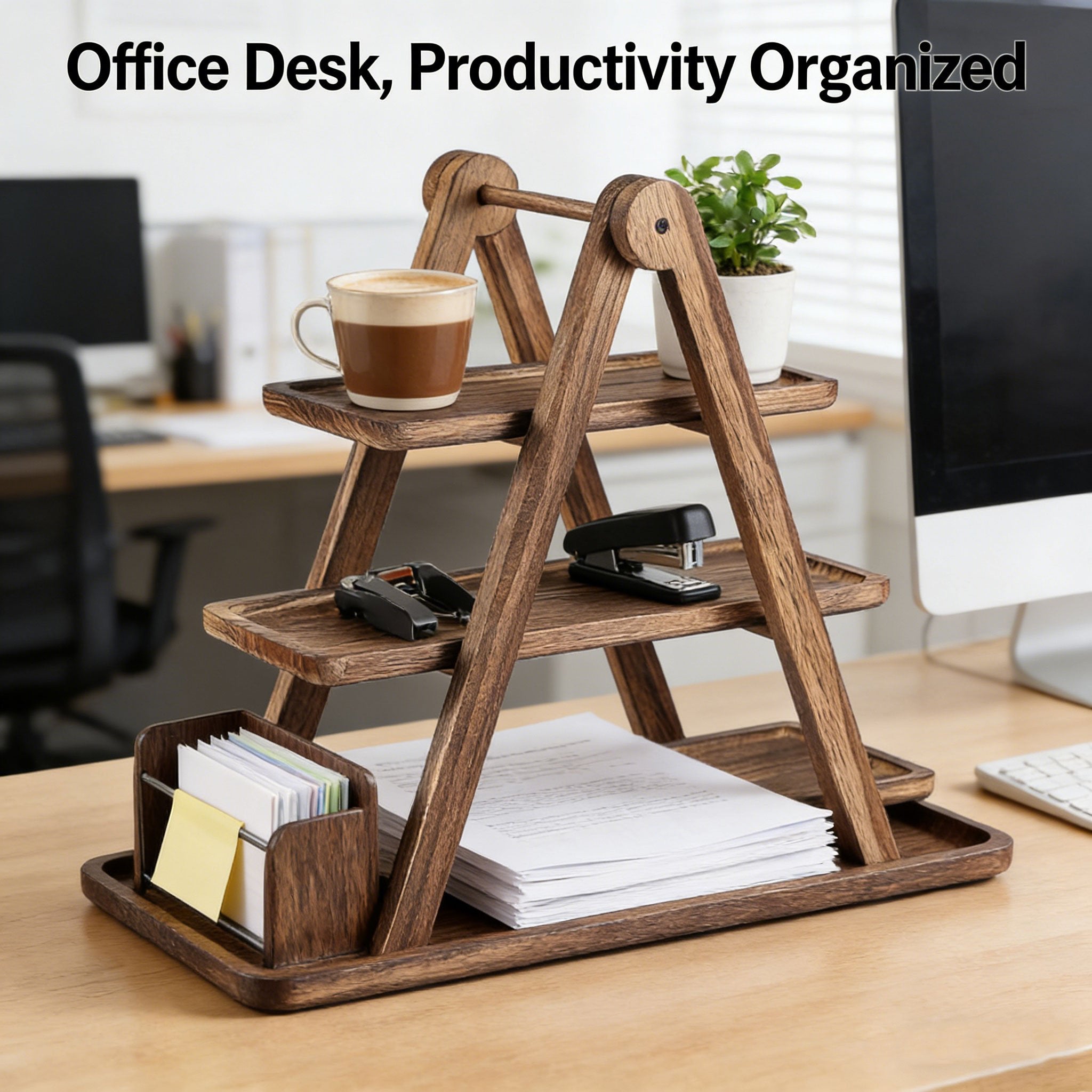 3-Tier Wooden Serving Tray Set for Parties & Entertaining🔥