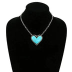 🎁Heart-Shaped Turquoise Necklace Gift