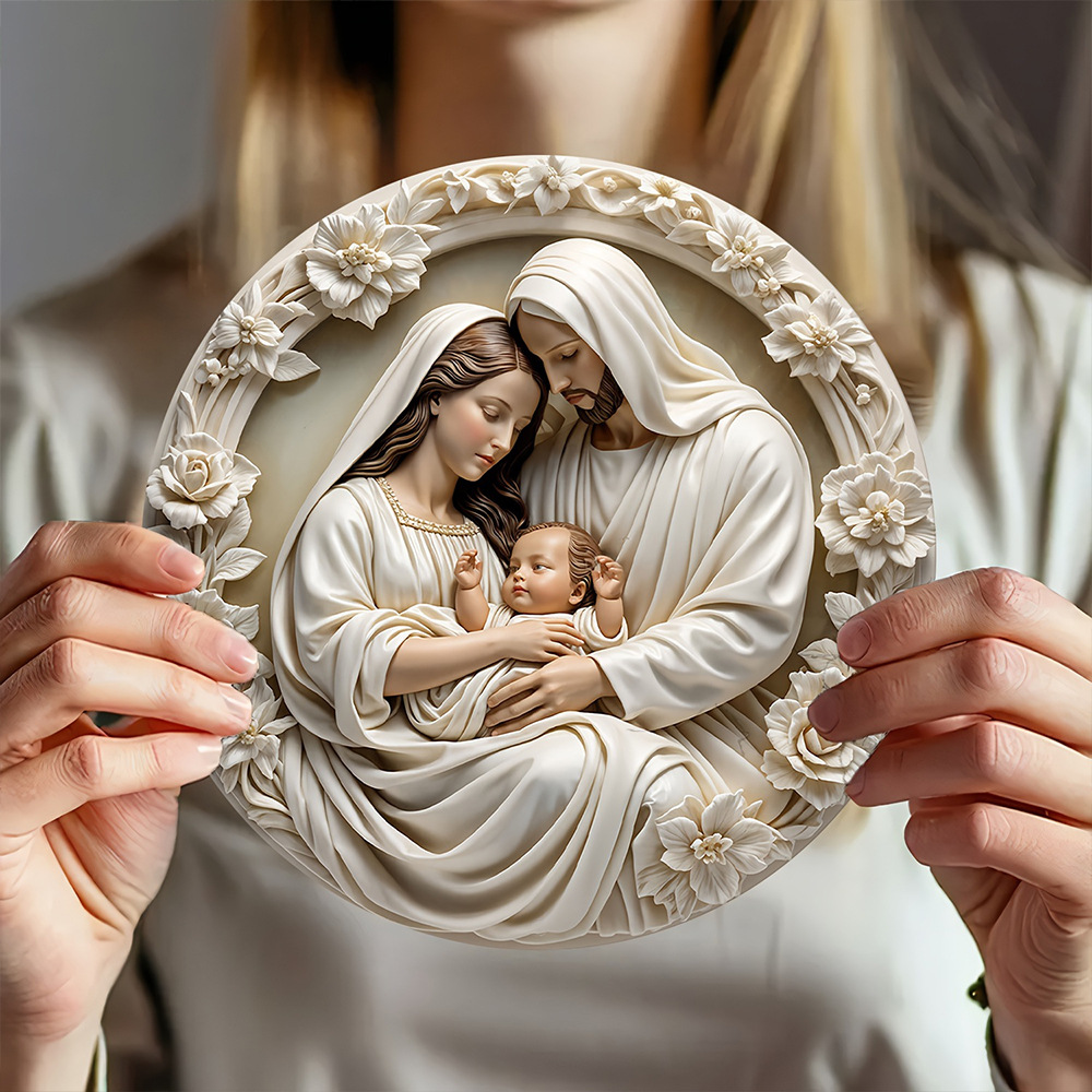 Holy Family & Nativity Holly Wood Hangings — A Piece of Heaven at Home