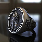925K Sterling Silver Praying Hands Ring - Christian Symbol of Faith and Devotion