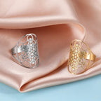 Metatron's Cube Ring Archangel Protection Women Ring Stainless Steel Jewelry