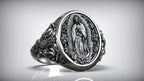 S925K Silver Our Lady of Guadalupe Ring
