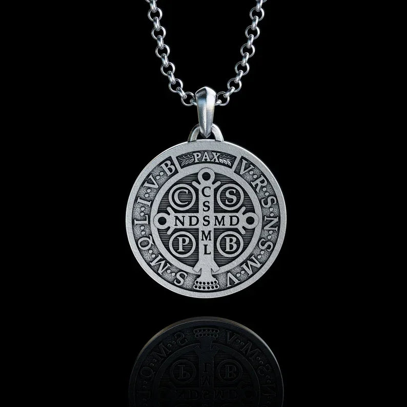 Saint Benedict Medallion Ward Off Evil Necklace