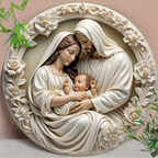 Holy Family & Nativity Holly Wood Hangings — A Piece of Heaven at Home