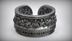 The Last Supper 925K Sterling Silver Open End Adjustable Ring