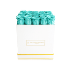 Classic Square Rose Box - Tiffany