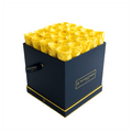 Classic Square Rose Box - Yellow