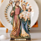 Holy Family Nativity Resin Sculpture Tabletop Display