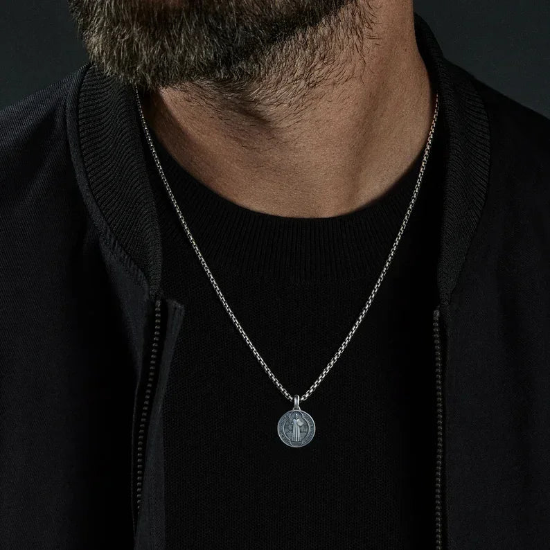 Saint Benedict Medallion Ward Off Evil Necklace