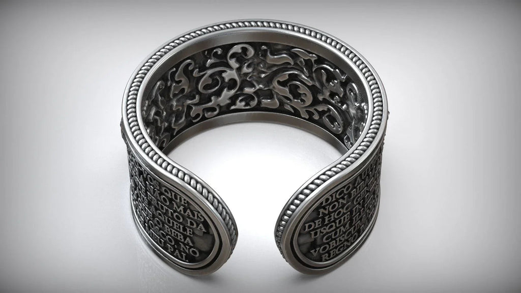 The Last Supper 925K Sterling Silver Open End Adjustable Ring