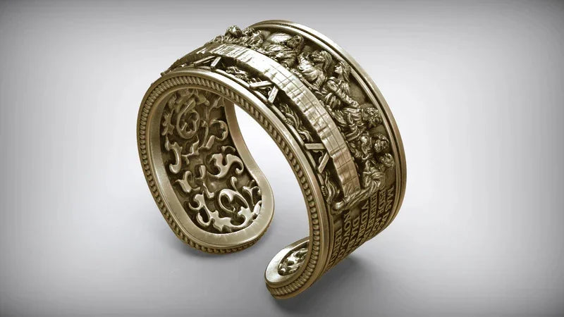 Last Supper Copper Adjustable Size Bracelet