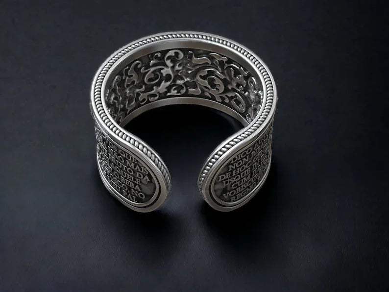 The Last Supper 925K Sterling Silver Open End Adjustable Ring