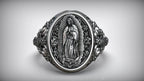S925K Silver Our Lady of Guadalupe Ring