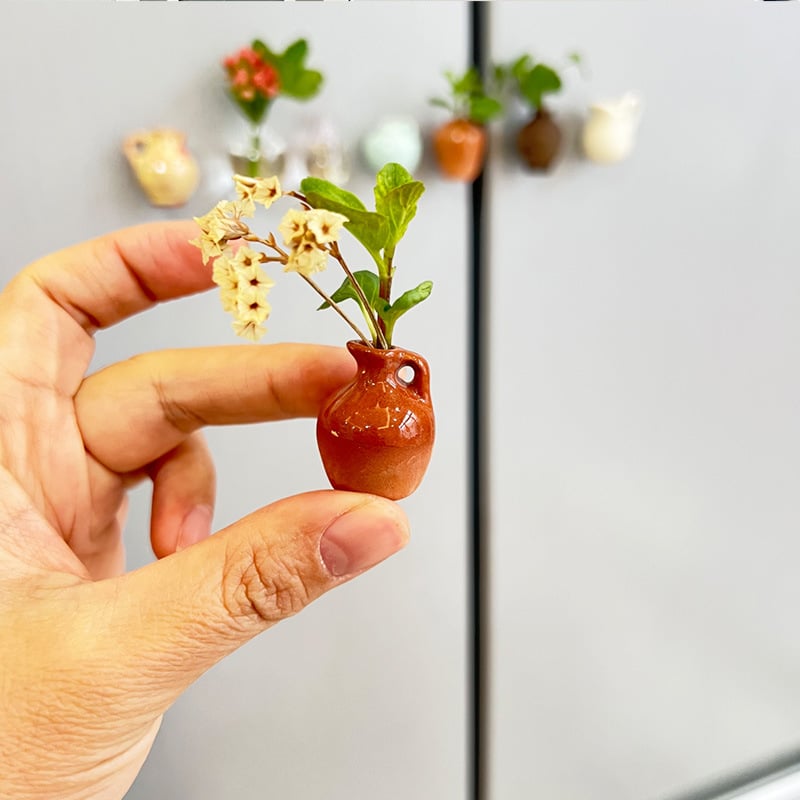 🏆🌸Mini Ceramics Vase Fridge Magnet