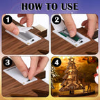 Illuminated Christmas Tree Nativity Scene Ornament with Reindeer