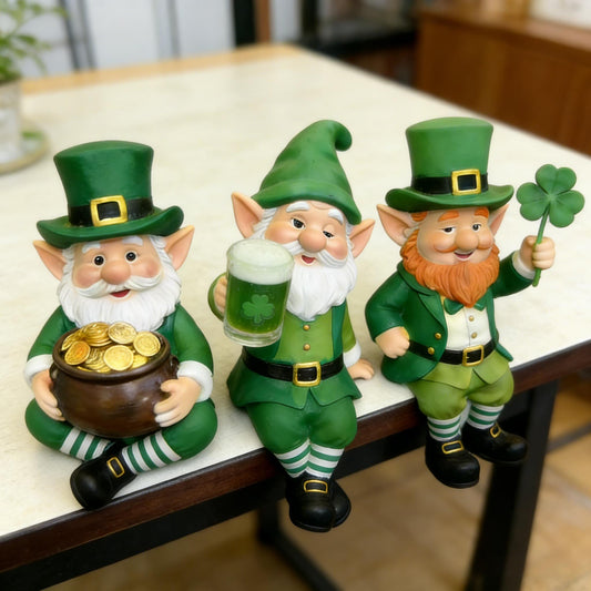🍀🍺 St. Patrick’s Day Leprechaun Figurines – Bring Irish Luck & Cheer to Your Home💋