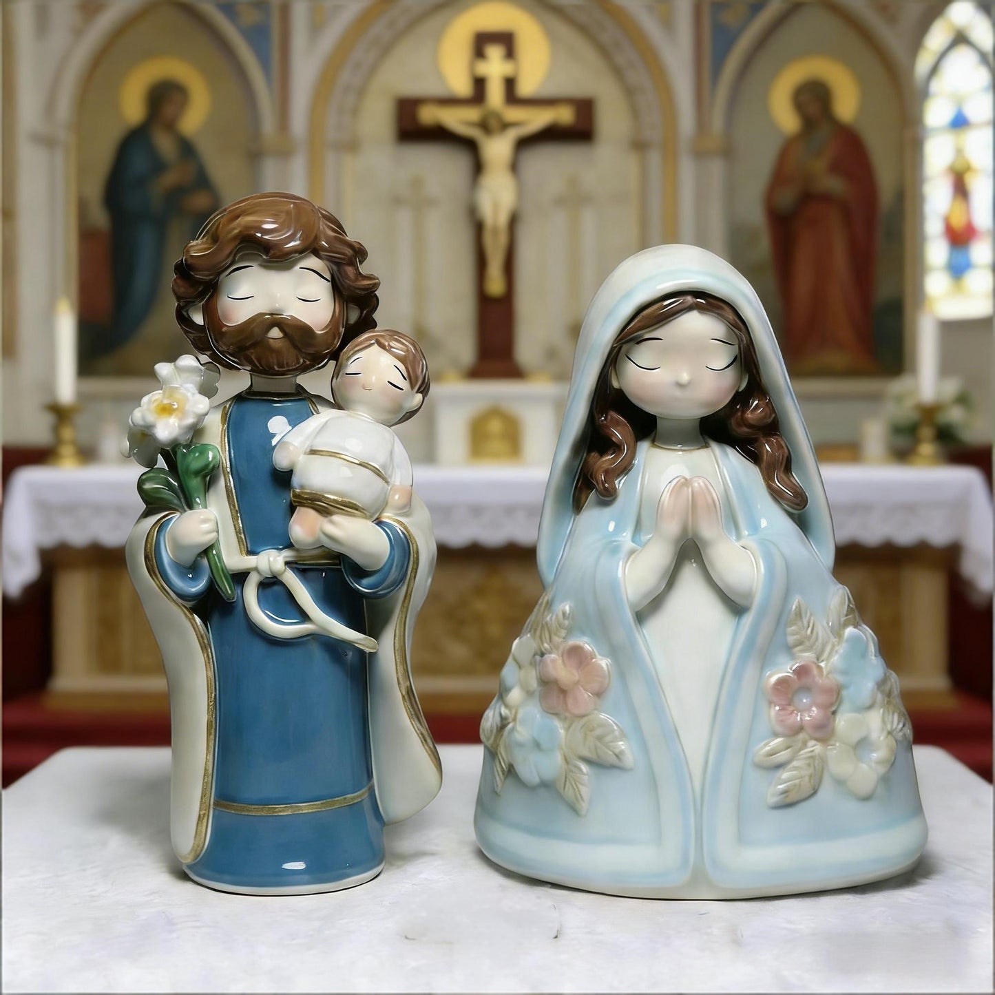 🎁💖Holy Family Figurine Decor💋