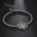 Metatron's Cube Bracelet|Archangel Symbol Jewelry Spiritual Women|Solomon Spells Sacred Geometry Stainless Steel Accessories