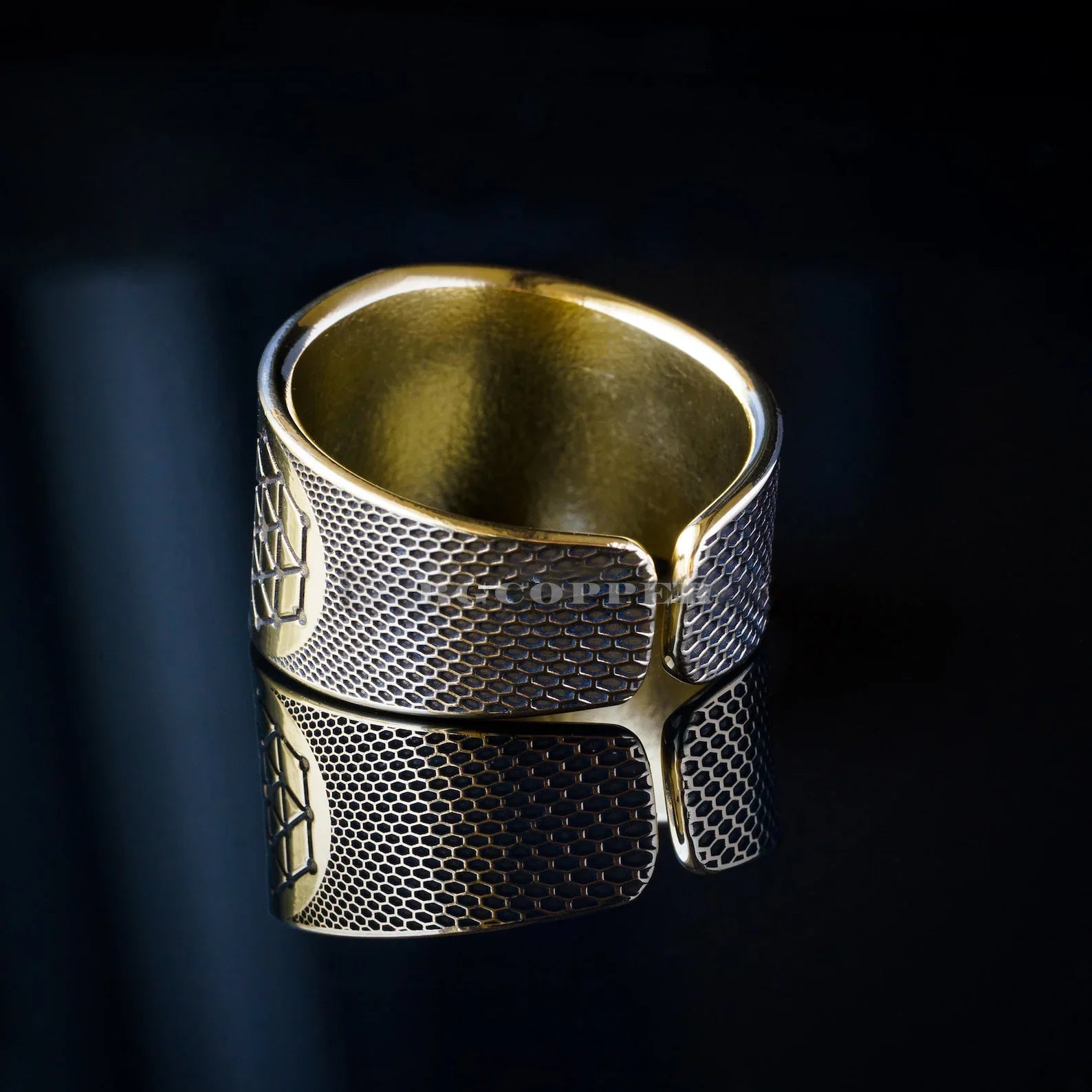 Archangel Metatron Life Angel Seal Adjustable Ring Solomon Kabbalah Amulet