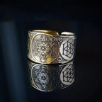 Archangel Metatron Life Angel Seal Adjustable Ring Solomon Kabbalah Amulet