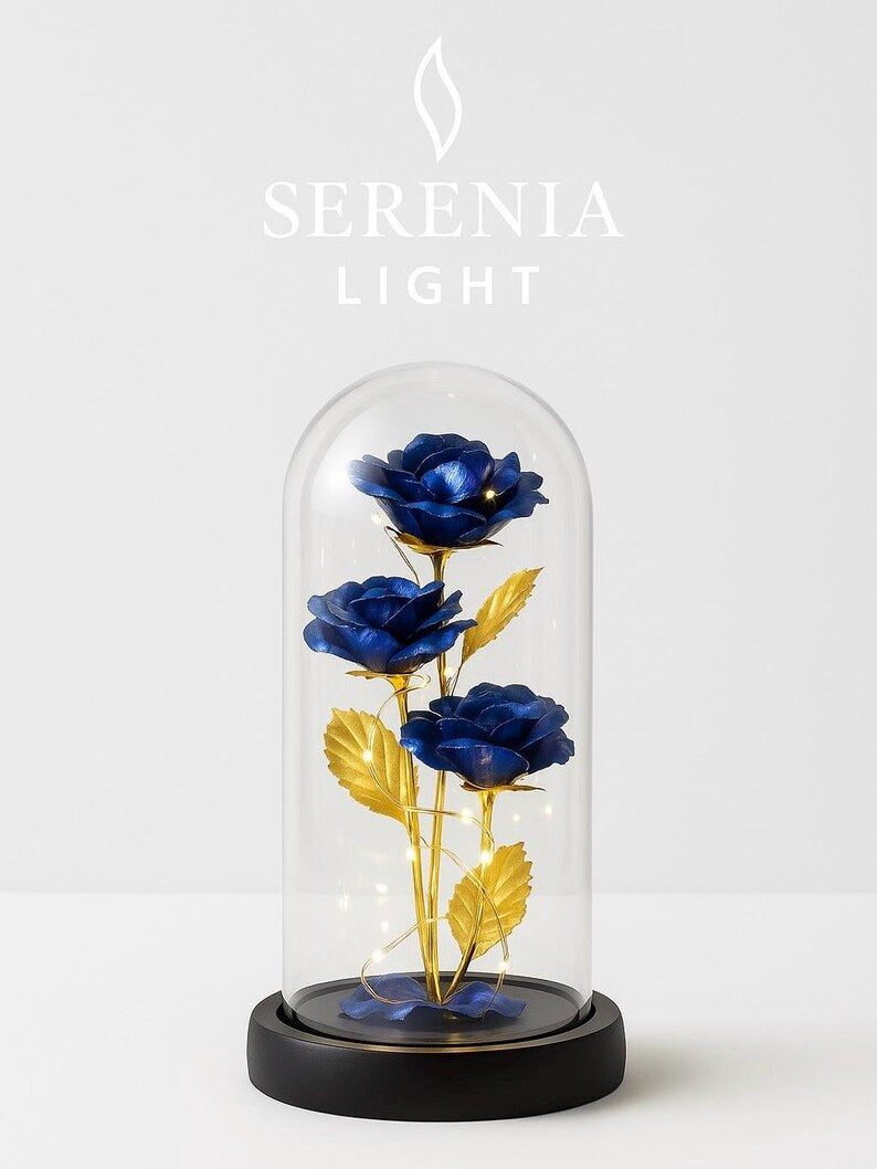 🌹❤️Valentine’s Rose Dome Lamp: Illuminate Your Love with Handcrafted Elegance & Cozy Ambient Glow🏆