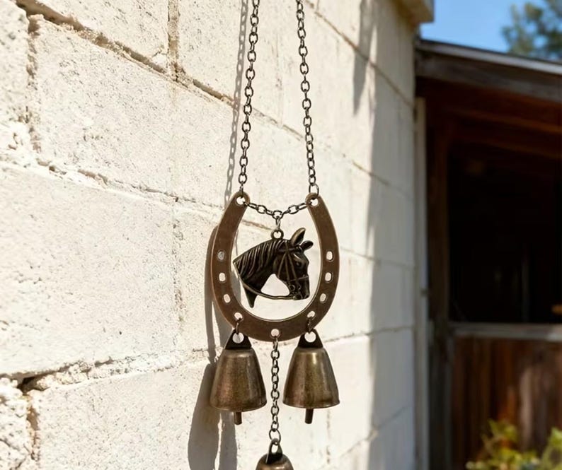 Country Style Horse Hoof Wind Chime💋