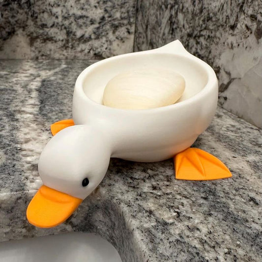 Duck Soap Dish with Water Drain | Adorable & Functional Sink-Side Helper🔥