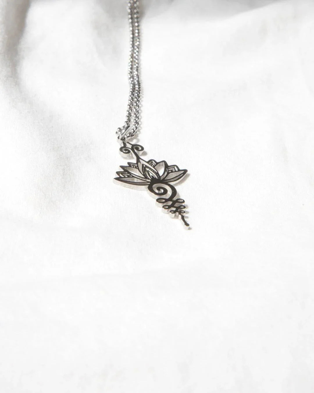 Unalome Lotus Necklace