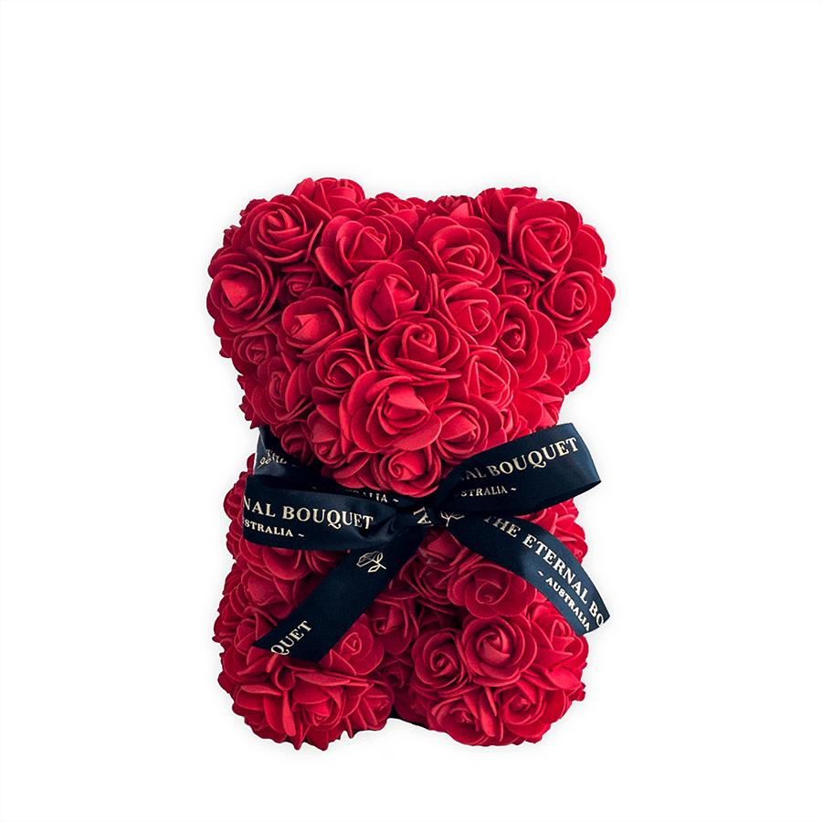 Mini Red Eternal Rose Bear [FREE GIFT BOX]