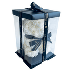 Mini White Eternal Rose Bear (25cm) [FREE GIFT BOX]