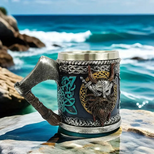 Viking Pirate Axe Beer Mug🏆