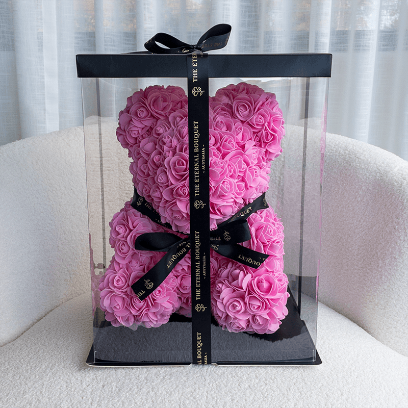 Pink Eternal Rose Bear (40cm)